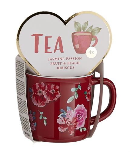 996525 CHAVENA COM CHA RED FLOWERS