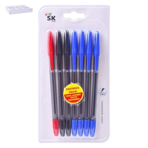 810029 CANETA ESF 7UN 15,8CM 2681-002