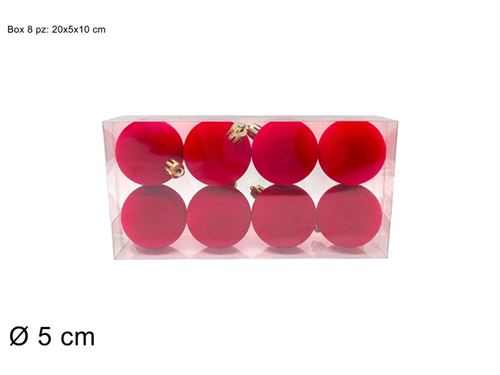 501178 BOLA VELUDO 5CM 8PÇS