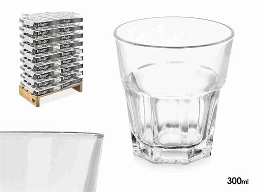 12163 COPO VIDRO TRANSPARENTE 300ML X11