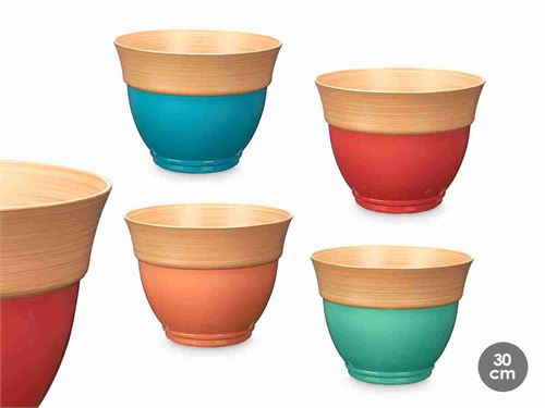 11484 VASO PLASTICO 29X23CM SORT