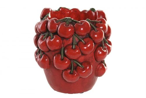 JR-221061 JARRA CIMENTO 14X14X15,5 CEREJAS VERMELHO