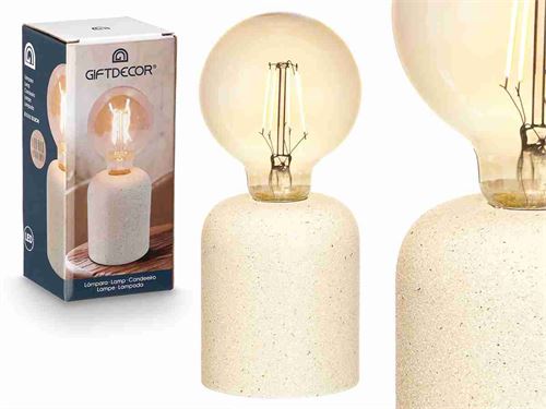 10530 CANDEEIRO  LED CIMENTO 8X8X18,8CM