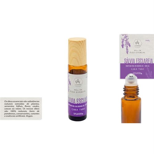 ROLL ON OLEO ESSENCIAL SALVIA 10ML