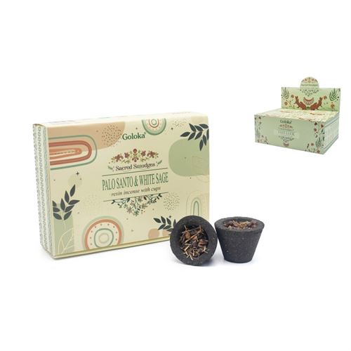COPO CARVAO COM RESINA GOLOKA PAU SANTO E SALVIA