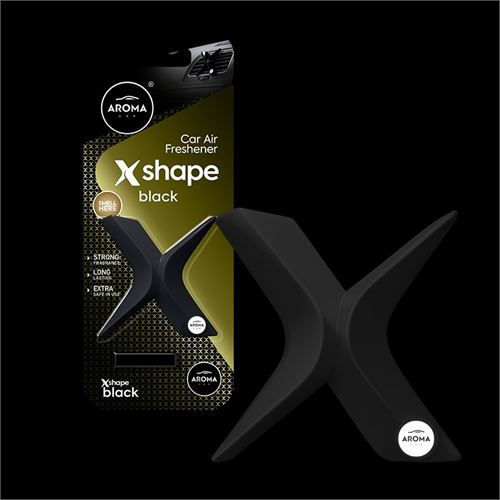 A3991253 AROMA CARRO X SHAPE PLYMER BLACK