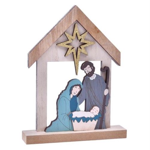 249526 DECORAÇAO NATAL PRESEPIO SK 0247-952 15X19CM