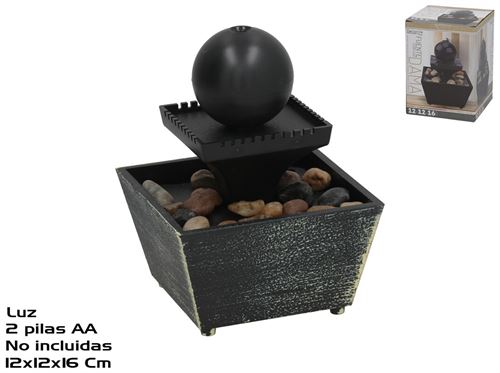 406909 FONTE COM LUZ DAMA 12X12X16CM