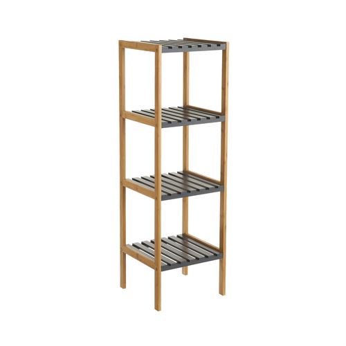 803108 ESTANTE MDF 4 PRATELEIRAS BAMBU 34X33X110CM