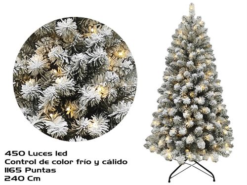678030 ARVORE NATAL COM LUZ 240CM 1165P