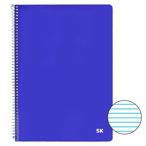 953065 CADERNO CAPA AZUL A4 PAUTADO 953-06