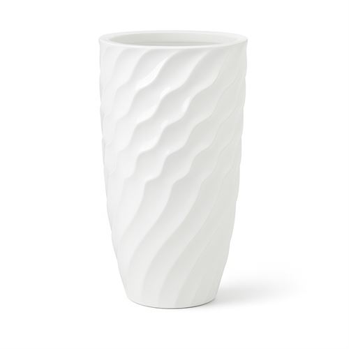107034702 VASO RESINA BRANCO 34X34X75CM