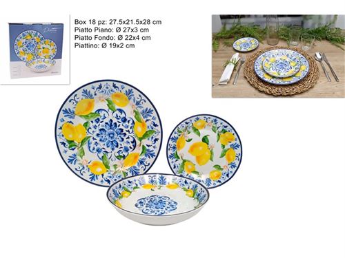 677735 SEVIÇO CERAMICA 18PÇS LIMAO