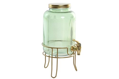 PC-219750 DISPENSADOR DE BEBIDAS VIDRO METAL 16X16X24,6 4L