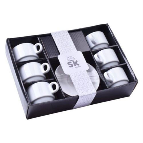 425029 SET 6 CHAVENAS CERAMICA CAFE C/PRATO 425-02