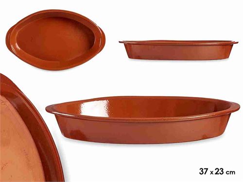 99518 TRAVESSA BARRO OVAL 37X23CM