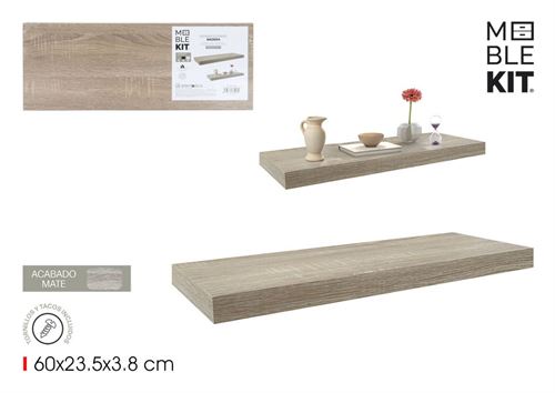 BY05015078928 PRATELEIRA OAK 60X23,5X3,8CM