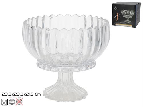 567761 TAÇA VIDRO PE ALASKA 23,3X21,5CM