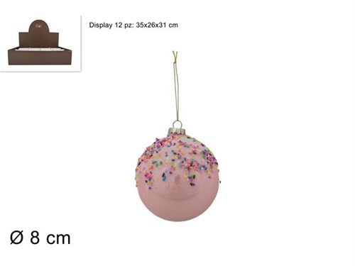 256061 BOLA VIDRO 8CM DEC CAKE