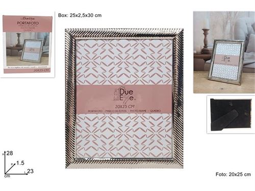 651490 PORTA FOTOS 20X25CM PRATA