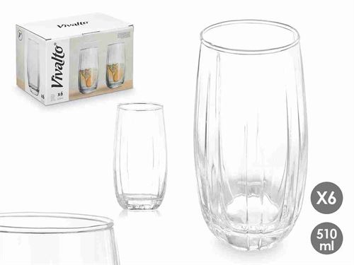 12101 COPO VIDRO PK6 510ML