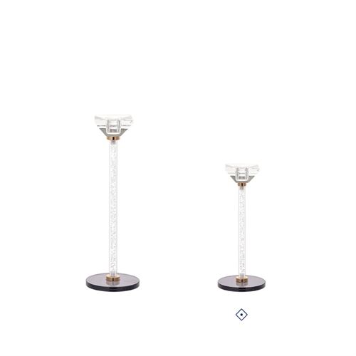 94262 CASTIÇAL DECORATIVO METAL VIDRO  C 8,00 L 8,00 A 19,50