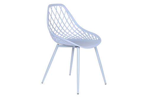 MB-208091 CADEIRA PP METAL 48,5X55X83,5 AZUL CELESTE