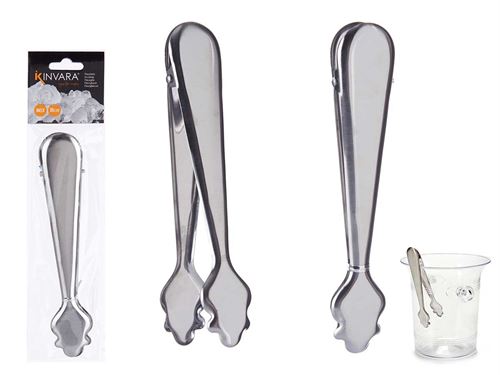 80364 PINÇA GELO AÇO INOX 18CM