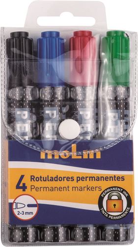 MOLIN CJ-4 MARCADORES PERMANENTES 2-3MM