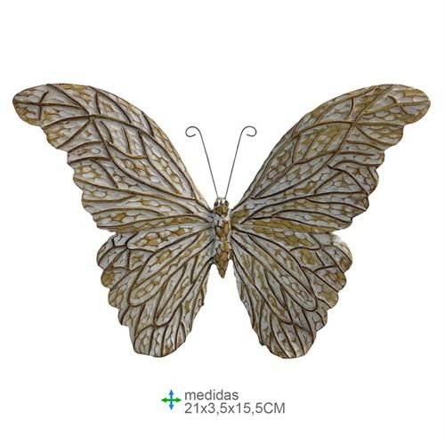 BR-79181 BORBOLETA RESINA 21X3,5X15,5CM