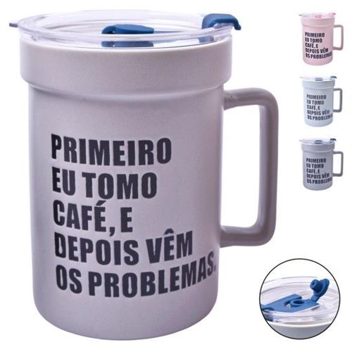 257095 CANECA C/TAMPA 400ML 0257-09