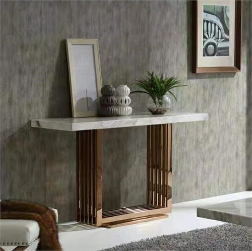 131734233 CREDENCIA INOX DOURADA 120X40X85CM