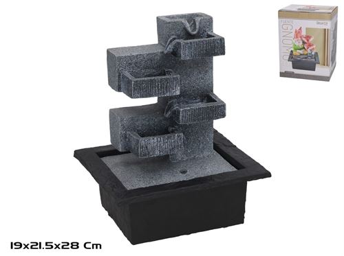 556413 FONTE WHITNEY COM LED QUENTE 21,5X19X28CM