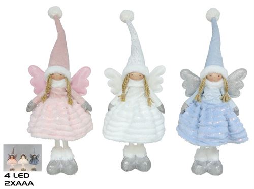 669113  ANJO TECIDO 4LED 22X16X50CM