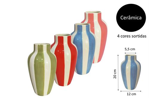 25380 JARRAS CERÂMICA RISCAS 20CM