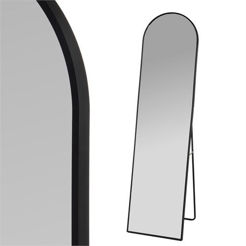 807920 ESPELHO DE PÉ ALUMINIO PRETO 40 X 2,50 X 150 CM
