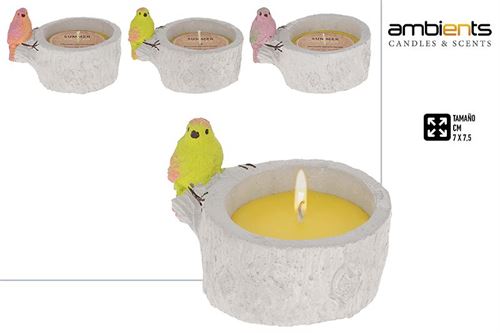 32338 VELA CITRONELA COM PASSARO