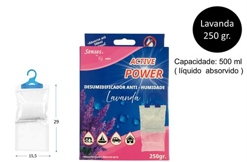 25222 SAQUETAS HUMIDADES LAVANDA 500ML/250GR