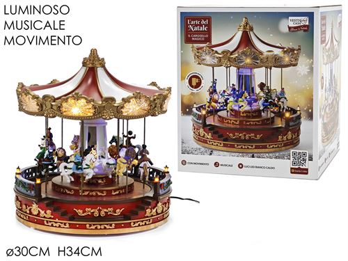 442458 CARROSEL NATAL LUZ MUSICA