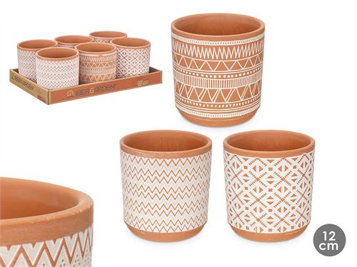 VASO CERAMICA TERRACOTA 3 SORT 13CM