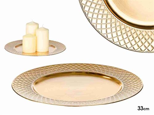 11201 PRATO MARCADOR DOURADO 33CM