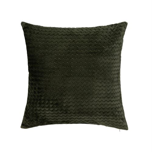 808035 ALMOFADA FLANELA POLIÉSTER VERDE 45 X 45 CM