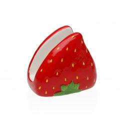 22810009 PORTA GUARDANAPOS MORANGO CERAMICA