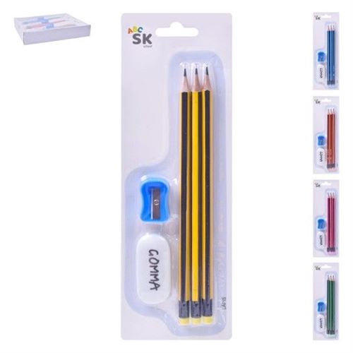 562035 SET 3 LAPIS BORRACHA AFIA 2556-203