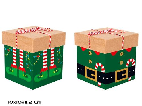 628110 CAIXA CARTAO NATAL 10X10X11,2CM