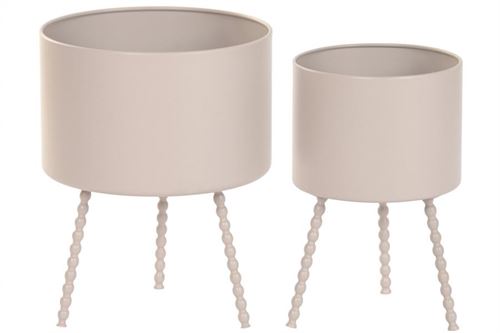 MB-227802 FLOREIRA MTL SET2 31X31X40CM