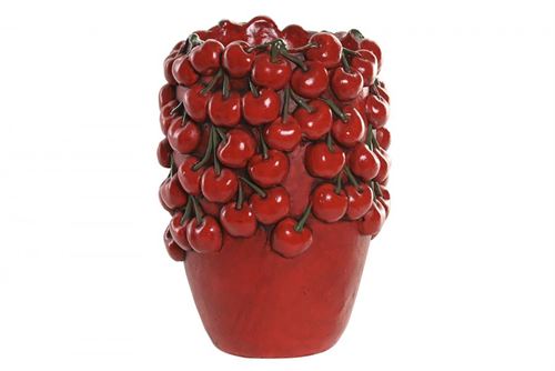 JR-221060 JARRA CIMENTO 18X18X25 CEREJAS VERMELHO