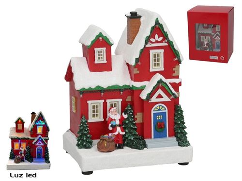 509136 CASINHA NATAL C/LED 16X13X21CM