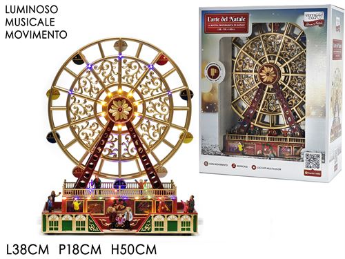 442488 RODA NATAL 50CM LUZ MUSICA