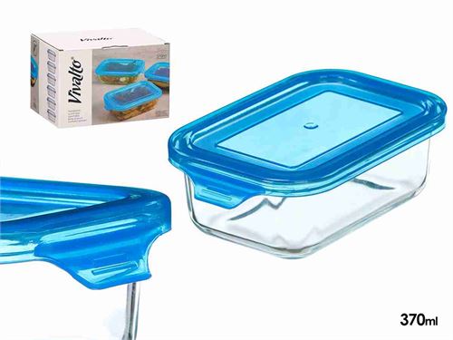 12711 CAIXA VIDRO COM TAMPA 370ML SET6